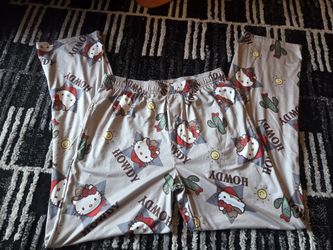 Hello Kity Rare Cowbody Howdy Pj Pants