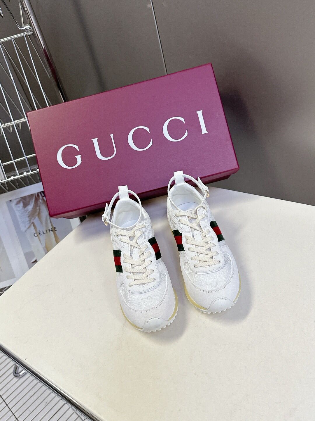 GUCCI Gucci 2025 latest spring and summer catwalk sports shoes Agan shoes