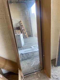 Apmir 65 in. W x 22 in. H Rectangular Aluminum Alloy Framed and Tempered Glass Wall Bathroom Vanity Mirror in Matte Black