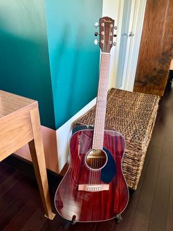 Fender CD-60S All-Mahogany Acoustic Guitar + Stand