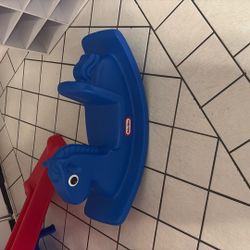 Blue Little Tikes Rocking Horse 
