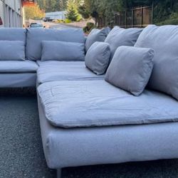 2 Sofá Section IKEA Soderhamn gray color