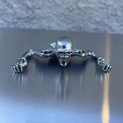 Harley Davidson head light skeleton ornament