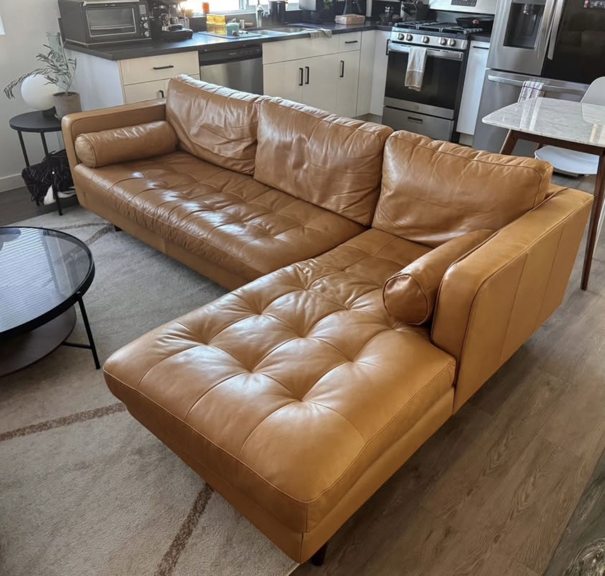 Article Leather Sectional Couch