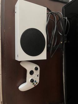 Xbox Series S with controller and cables