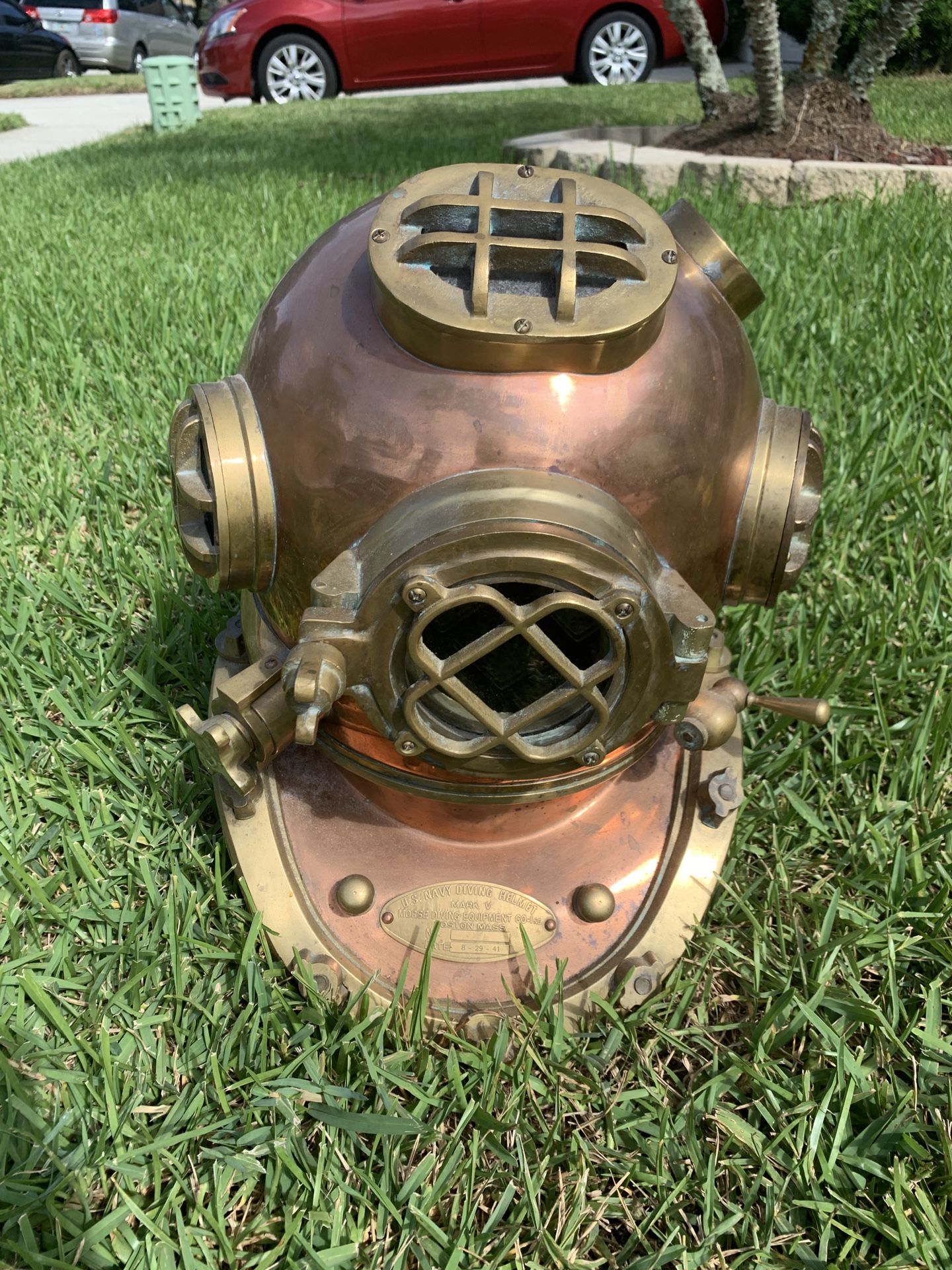 Great condition U.S navy diving helmet