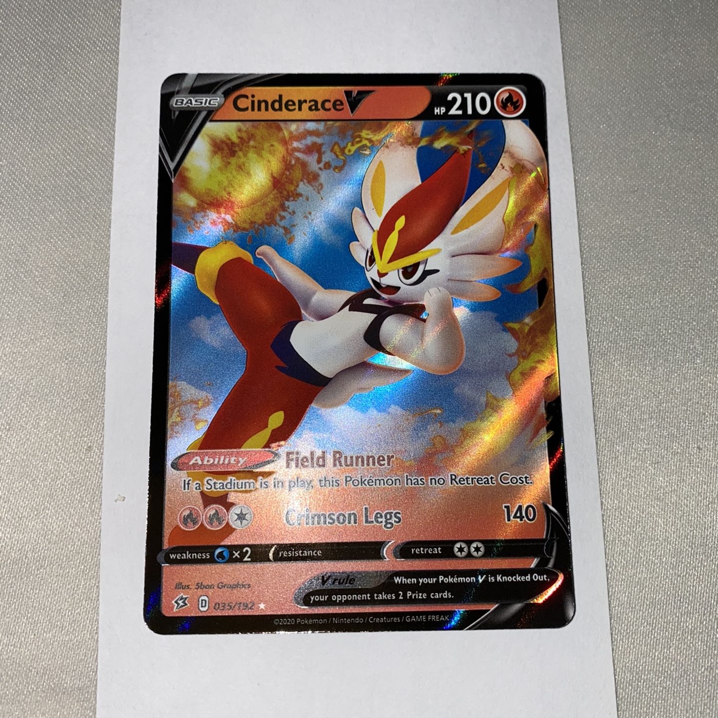 cinderace v pokemon card Pokemon Trading Card Game Galar Partners Cinderace V Tin