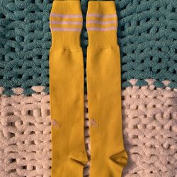 Vintage Adidas Yellow Tube Socks