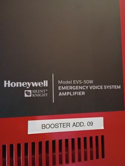 Honeywell Silent Knight EVS-50W Emergency Voice System Amplifier