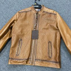 Nuevas chamarras de Piel original trenzada a mano