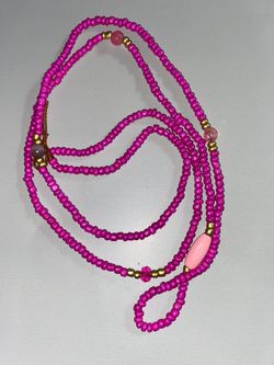 Pink waist bead