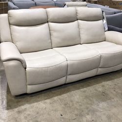 Leather Reclining Sofa 