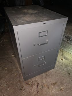 HON 2-Drawer Metal Filing Cabinet