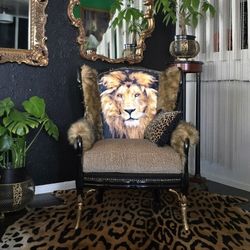 Stunning Ethan Allen🦁Eclectic/ Whimsical/ Gothic/ Glam Wingback/ Accent Chair