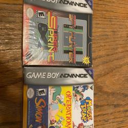 New Choice Nintendo GameBoy Advance Sealed Multiple Games Each, Mouse Trap / Operation/ Simon Or Spy Hunter / Super Sprint