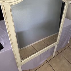vintage white mirror 