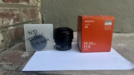 Sony Lens 50mm Whit Nd Filter 49mm