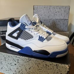 AJ 4 Motorsports Black Blue Retro Men Size 11