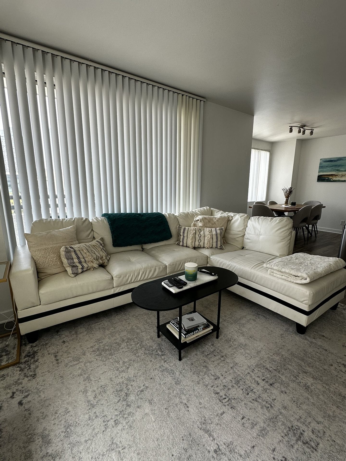 White and Black Couch