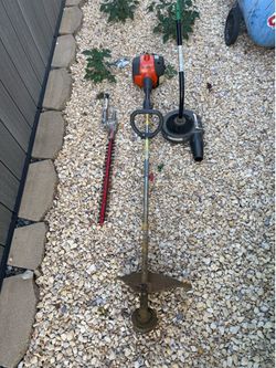 Toro Rake n Vac / Air Compressor / Weed Eater w/Attachments