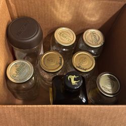 FREE MISC GLASS JARS