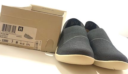 Clarks CloudSteppers Sillian Firn Canvas Flat Loafer Slip On