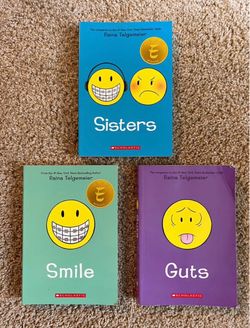 “Smile”, “Sisters”, and “Guts” Graphic Novel Collection by Raina Telgemeier