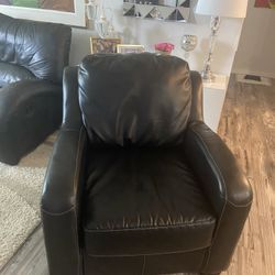 Leather armchair