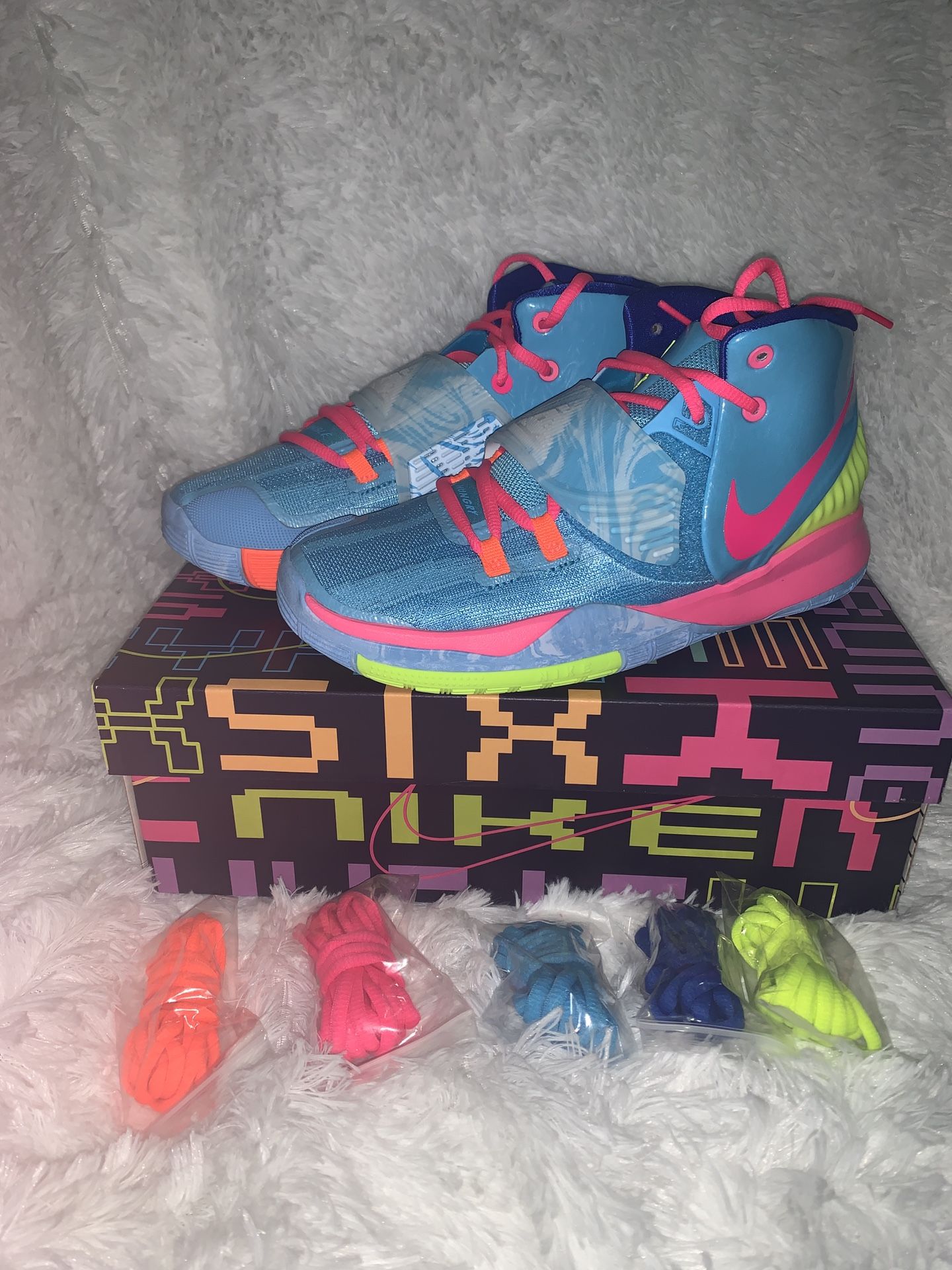 Nike Kyrie 6 Pool ( GS ) CZ4686-409 Size 6.5 GS NEW IN BOX