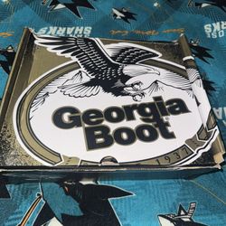 Gently used mens Georgia Work Boots