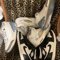 Jordan 3 Unc Jordan 1 Black White Jordan 5 Pure White