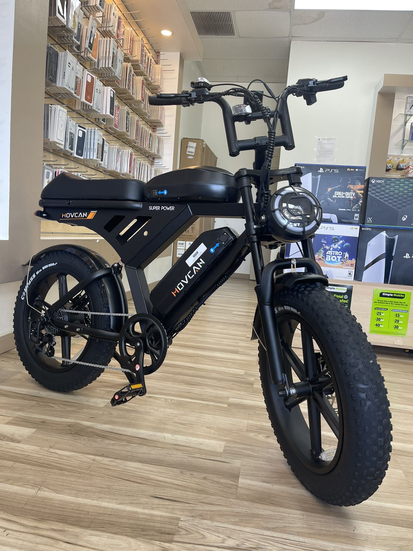 Super Movcan Double Battery 100 Miles Range Ebike Electric Bike Shop Without Using Credit! $0 To $100 Down To Take It Today! 