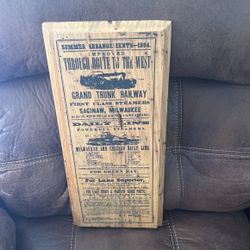 Railroad Plaque 