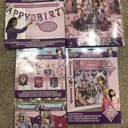 New DISNEY SOFIA THE FIRST Scene Setter Banner Table BIRTHDAY Party Decorations