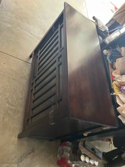 Cabinet, cherry wood color