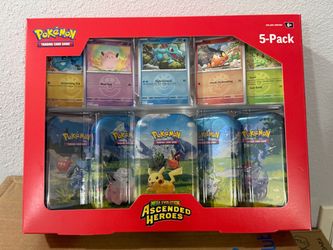 Pokemon Ascended Heroes 5 pack Mini Tin