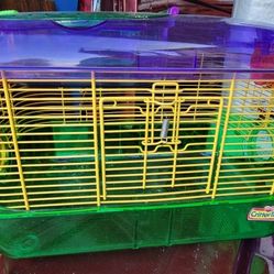 Hamster Cage With Many Accessories 