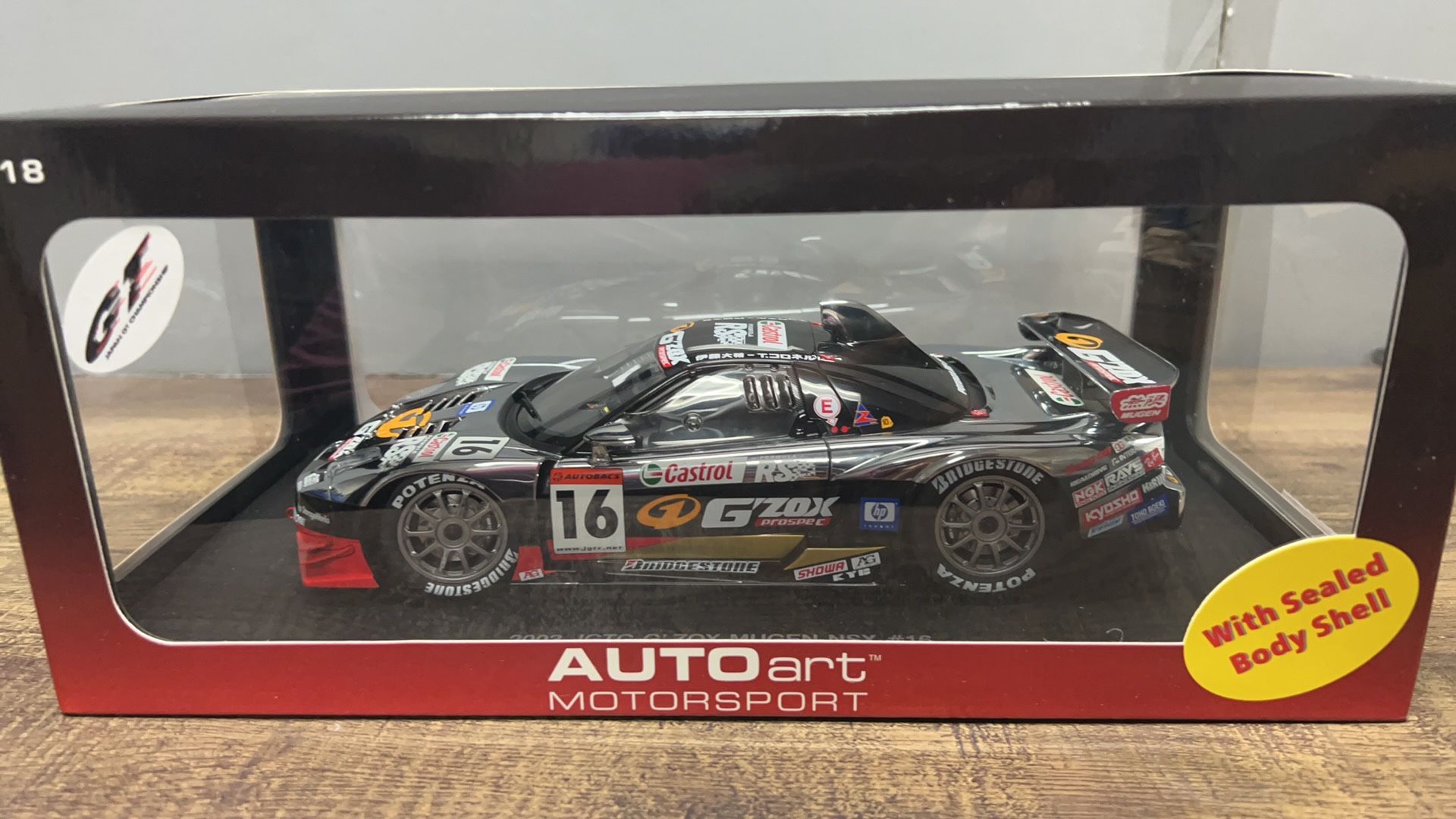 Autoart HONDA NSX JGTC 2003 G'ZOX MUGEN #16 1/18 Die-cast Model