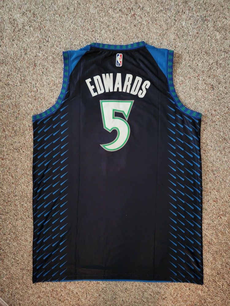 Anthony Edwards Minnesota Timberwolves Throwback Jersey Sizes M-XXL