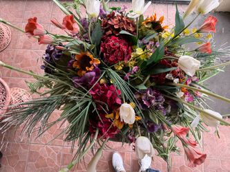 Large Silk Mixed Artificial Flower Arrangement
