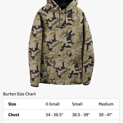 Burton Men's Crown Weatherproof Pullover Fleece Size S