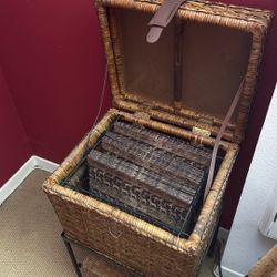 Wicker Filing Cabinet 