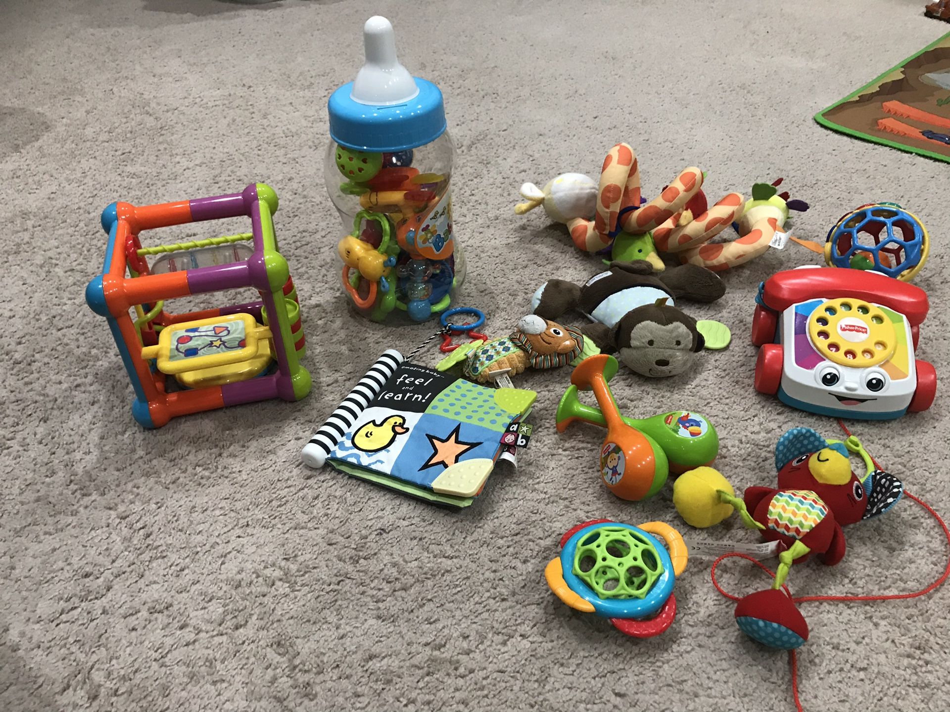 Assorted baby toys