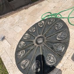 J segura zodiac bronze fiberglass wall art