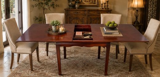 Like NEW Vintage EXPANDABLE Gateleg DRAW-Leaf TABLE *MAKEanOFFER*