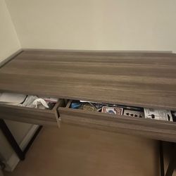 Desk with 2 drawers and chair