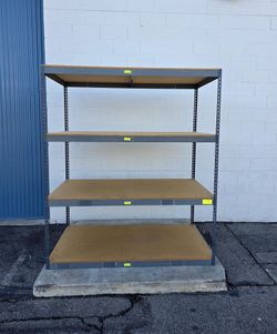 Stock Supply Warehouse Industrial Shelving Racks 72x48 Used Shelves Similar To Uline And Grainger Delivery Available