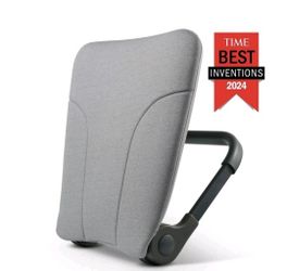 Ready Rocker Lumbar Support Seat Rocking Device Gray Aluminum/Foam & Cover