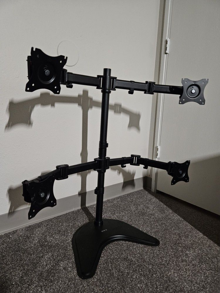 Vivo Monitor Stand 4 Monitors Supports 32" Monitors