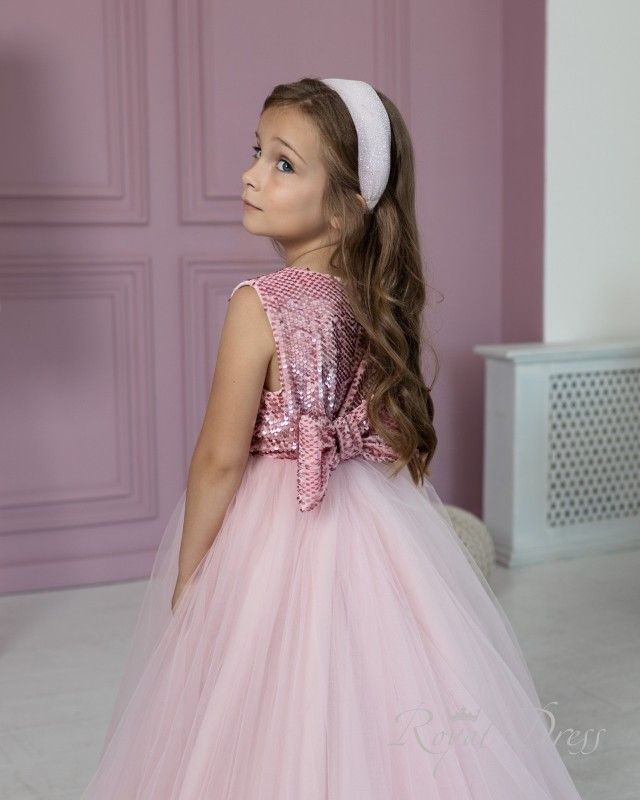 Brand New. Blush Pink, Light Pink Flower Girl Puffy Girls Dress.